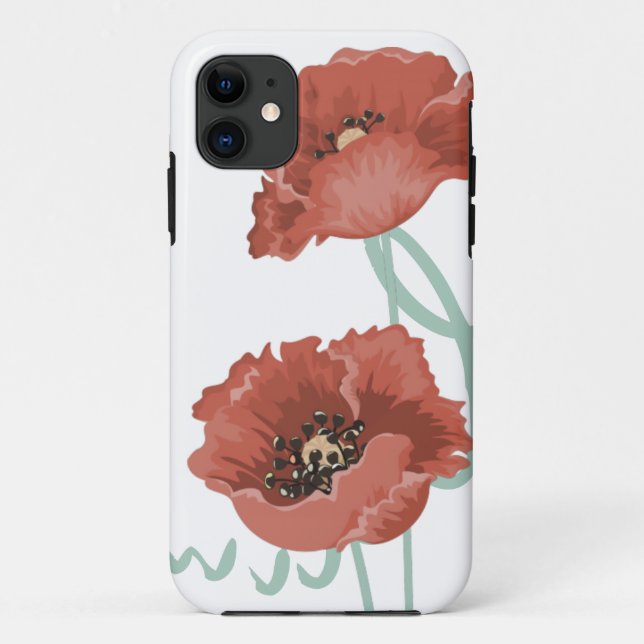 11 Red Peonies iPhone 5 Coque (Dos)