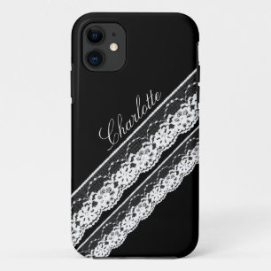 11 Rubans en dentelle blanche iPhone 5 Coque