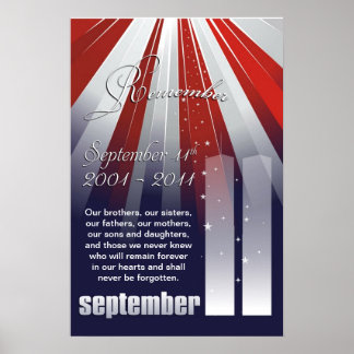11 septembre - Grande affiche du souvenir