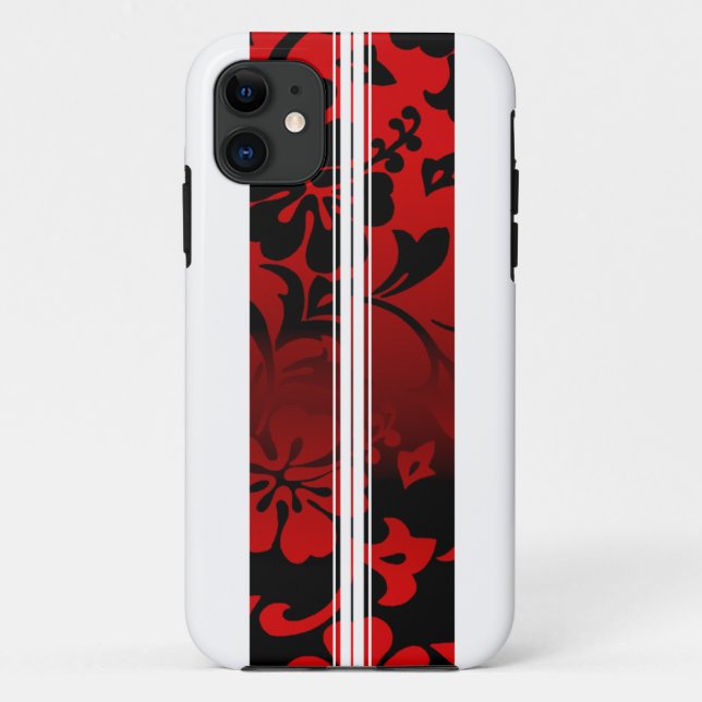 11 Tunnels Beach Hawaiian Surfboard iPhone 5 Coque (Dos)