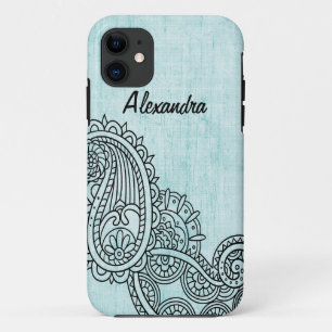 11 Turquoise Motif Motif BT iPhone 5 Coque