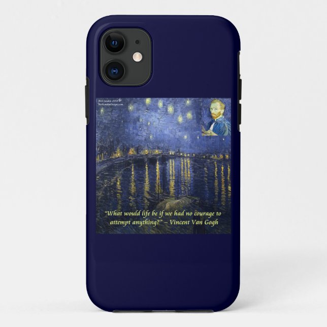 11 Van Gogh Rone Starry Night iPhone 5 Coque (Dos)