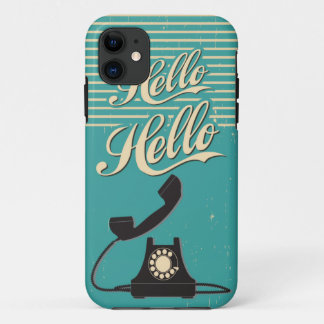 11 Vintage Retro Hello iPhone 5 5S Coque