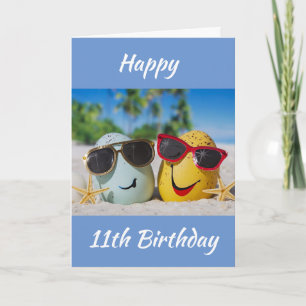 **11e ANNIVERSAIRE** SOUHAITS DE BONS OEUFS! Carte