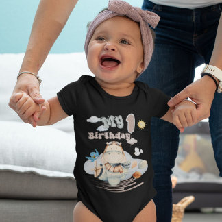 11e anniversaire T-shirt de bébé avec un design mi