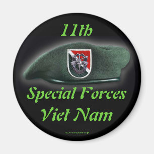 11e forces spéciales Green Berets nam flash Magnet