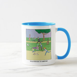 11ème Jour de tasse de Noël (11 joueurs de pipea