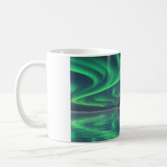 11oz mug with "Winter Lights (2025)" image (Gauche)