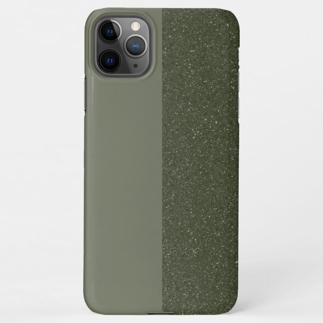 11Pro Max Coque iphone de fractionnement de texture verte de (Dos)