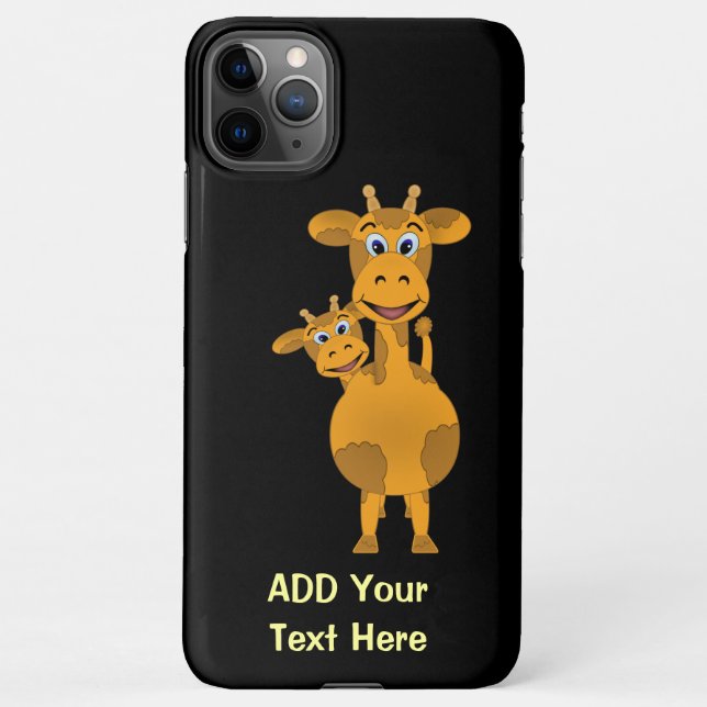 11Pro Max Coque iphone Personnaliser Giraffes (Dos)