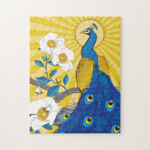 11x14 Joli puzzle Peacock pour les personnes aveug