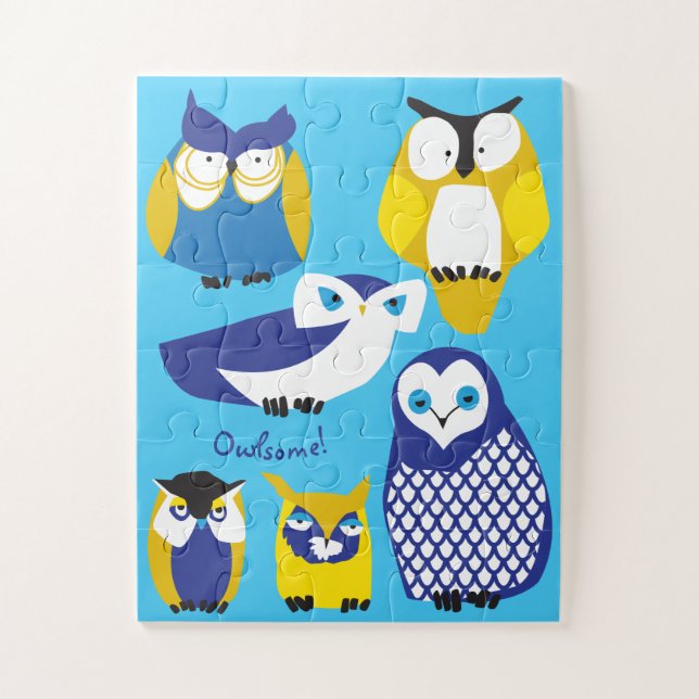 11x14 Kids Kooky Owls Puzzle pour les enfants à av (Vertical)