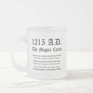 1215 A.D.™ La Mug en verre de common law Magna Car