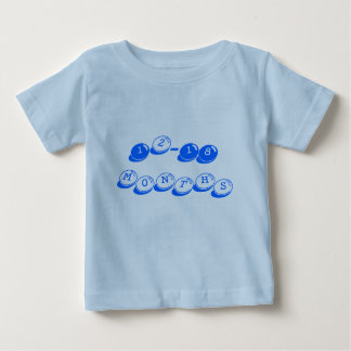 "12-18 mois" de T-shirt bleu de sucrerie