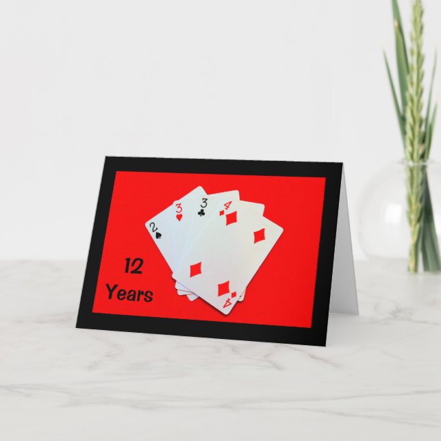 12 Ans C'est Important ! Carte d'anniversaire (Devant)