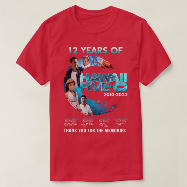 12 ans Hawaii Tv Merci TShirt (Design devant)