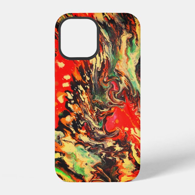 12 Coque iphone de chaleur liquide (Verso)