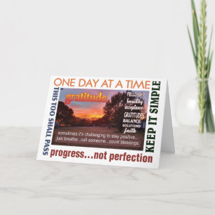 12 étape de récupération gradité carte de voeux 25