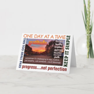 12 étape de récupération gradité carte de voeux 25