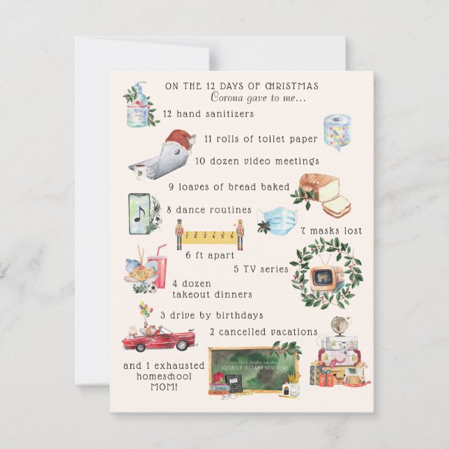 12 Jours de Covid | Photo de vacances "Quarantine" (Devant)