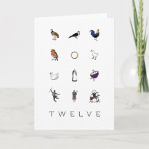 12 jours de la carte de Noël
