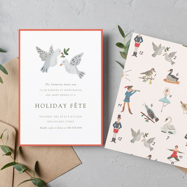 12 Jours de Noël Fête Invitations (Créateur téléchargé)