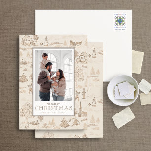 12 Jours de Noël Toile Carte photo de vacances