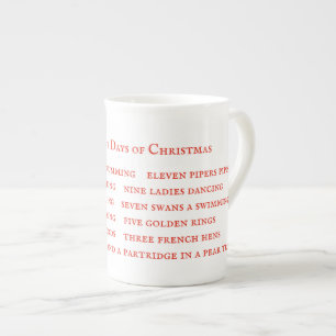 12 JOURS LYRICS Bone China Mug