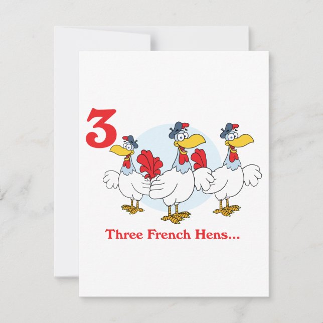 12 jours trois poules françaises (Devant)