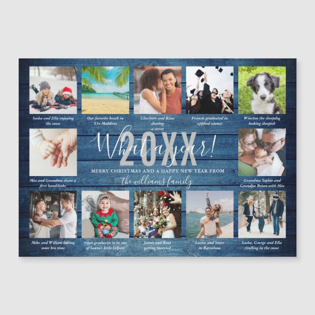 12 Légendes Photo What A An Blue Wood Holiday (Devant)