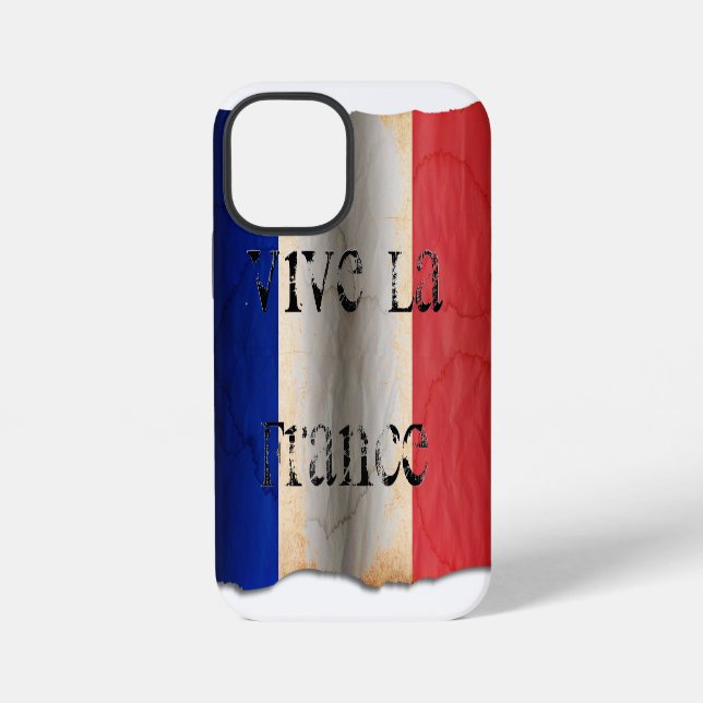 12 Mini Drapeau de la France Case-Mate Coque iPhone (Verso)