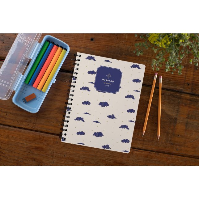 12 mois LongCelestial Une ligne par jour Journal (Créateur téléchargé)