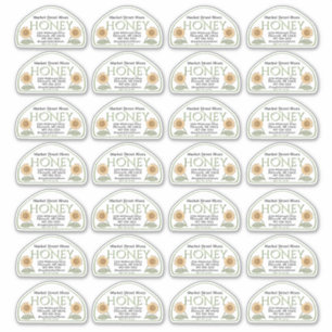 12 oz Skep étiquette miel avec tournesol vert