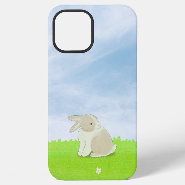 12 Pro Max coquet lapin prairie coque iphone 12. (Verso)