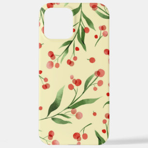 12 Pro Max Motif de canneberge Fruit et coque iphone de la na