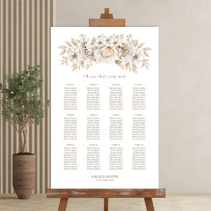 12 Tableau Tableau blanc Mariage floral