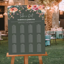 12 Tables Sage Green Floral Mariage Graphique de s