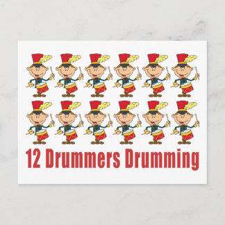 12 tambours Drumming Carte postale