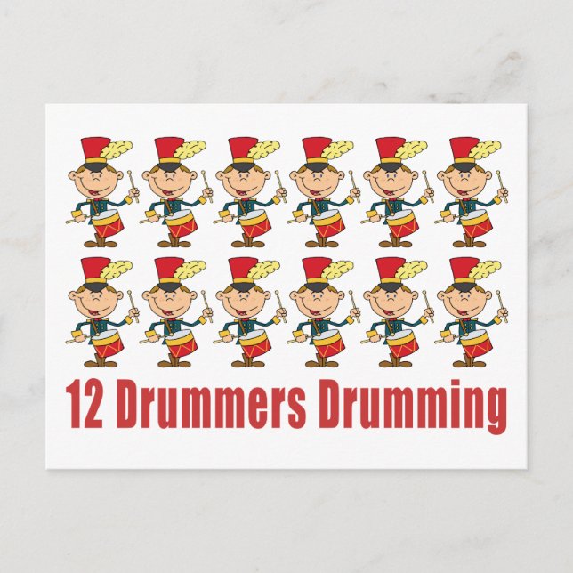 12 tambours Drumming Carte postale (Devant)