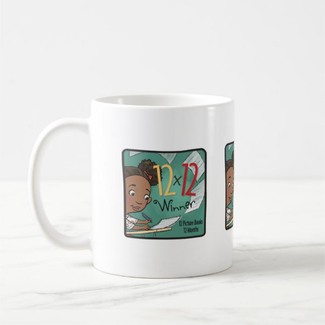 12 x 12 Gagnante Écrivaine de Mug (Gauche)