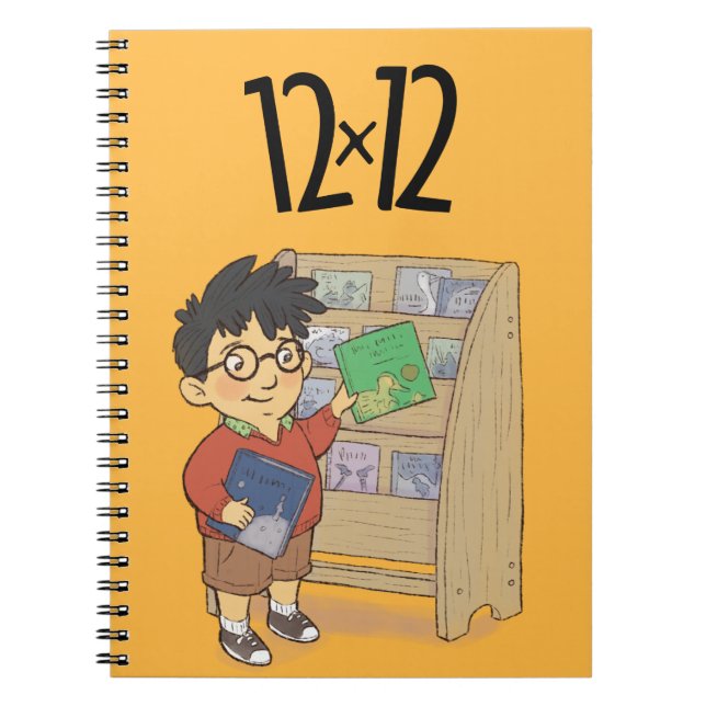12 x 12 Shelf Boy Carnet Spiral Jaune (Devant)
