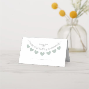 12ème anniversaire du Mariage de soie Cartes de pl