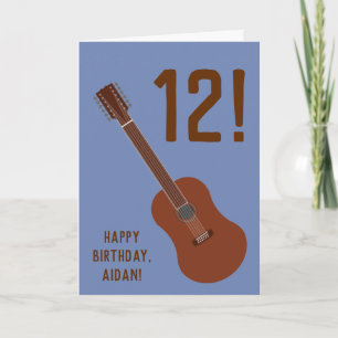 12ème Carte de guitare de ficelle de