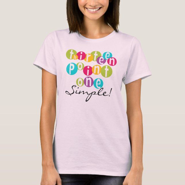 13.1 T-shirts simples (Devant)