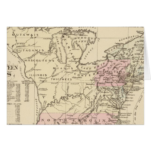 13 colonies 1776 (Devant horizontal)