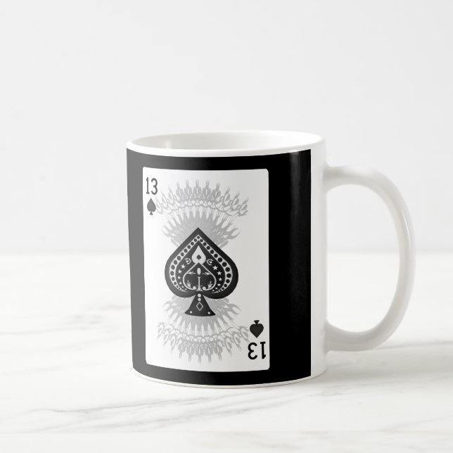 13 de pelles : Carte de tisonnier : Tasse de café (Droite)