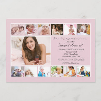 13 Invitation Collage de photos