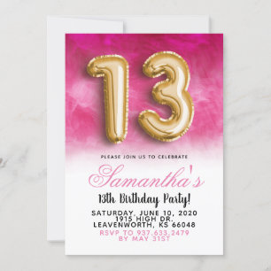 13e anniversaire Invitation de Gradient
