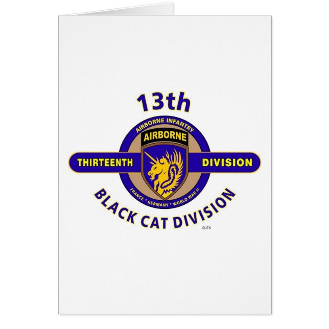 13ème DIVISION "de CAT AÉROPORTÉ" de DIVISION (Devant)