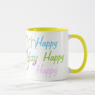 13ème Tasse heureuse d'anniversaire